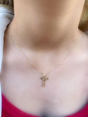 Uzundağ Kuyumculuk 14 Ayar Füzyon T Harfli Kolye