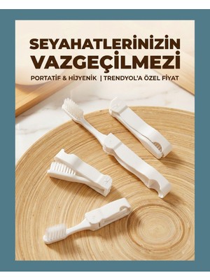 Lara Buklet Lara Collectıon 12’li Poşetli Katlanır Diş Fırçası |seyahat – Otel – Motel Kullanımı Için