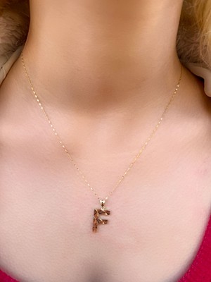 Uzundağ Kuyumculuk 14 Ayar Füzyon F Harfli Kolye