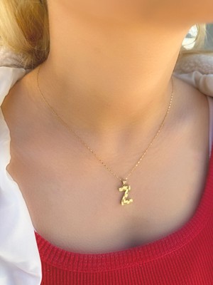 Uzundağ Kuyumculuk 14 Ayar Füzyon Z Harfli Kolye