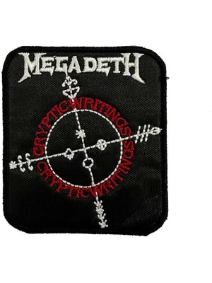 Zepplin Giyim Megadeth Cryptic Writings Patch Yama Nakış