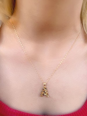 Uzundağ Kuyumculuk 14 Ayar Füzyon A Harfli Kolye