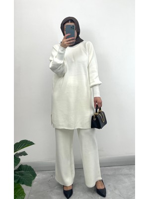 Nisum Moda Balon Kol Triko Takım