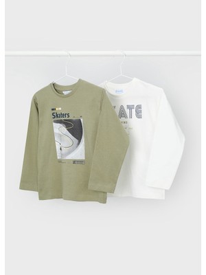 Mayoral Uzun Kollu 2'li Erkek Çocuk T-Shirt 4091