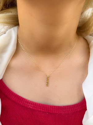 Uzundağ Kuyumculuk 14 Ayar Füzyon I Harfli Kolye