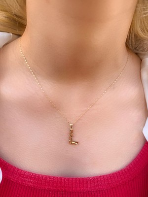 Uzundağ Kuyumculuk 14 Ayar Füzyon L Harfli Kolye