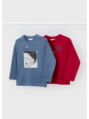 Mayoral Uzun Kollu 2'li Erkek Çocuk T-Shirt 4091