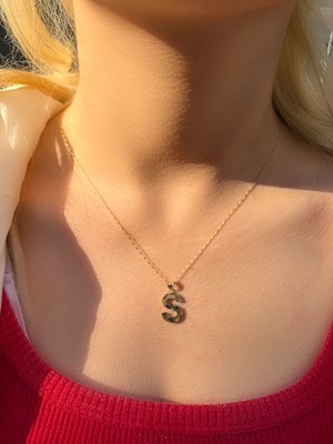 Uzundağ Kuyumculuk 14 Ayar Füzyon S Harfli Kolye