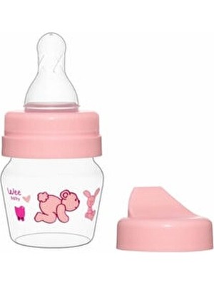 Wee Baby Mini PP Alıştırma Bardağı Seti 30ml Pembe 0-6 Ay İçin Hafif ve Dayanıklı