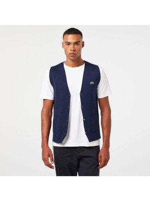Lacoste Erkek Classic Fit Lacivert Triko Yelek