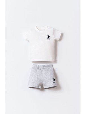 U.s. Polo Assn. Erkek Bebek Beyaz Şort Takım
