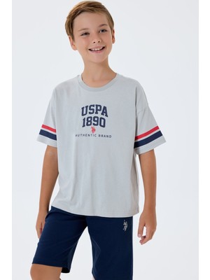 U.s. Polo Assn. Erkek Çocuk Beyaz Bermuda Takım