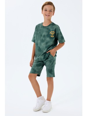 Rolypoly Erkek Çocuk Yeşil Bermuda Takım