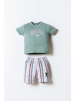 U.s. Polo Assn. Erkek Bebek Yeşil Şort Takım