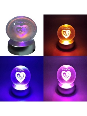 SHC4200 I Love You Tasarım Işıklı Küre