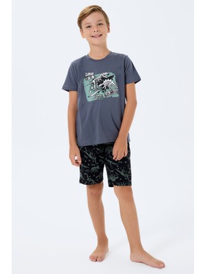 Rolypoly Erkek Çocuk Antrasit Bermuda Takım