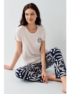 Arnetta Kadın Krem Pijama Takım