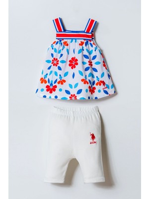 U.s. Polo Assn. Kız Bebek Beyaz Takım