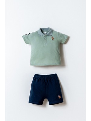 U.s. Polo Assn. Erkek Bebek Yeşil Şort Takım