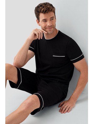 Arnetta Erkek Siyah Bermuda Takım