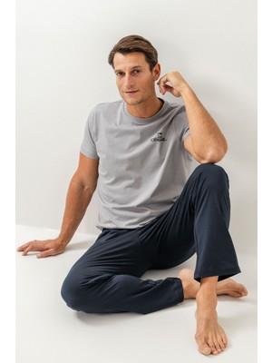 Arnetta Erkek Gri Pijama Takımı