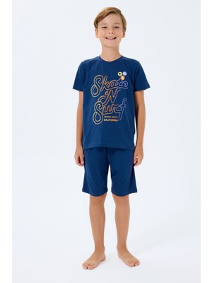 Rolypoly Erkek Çocuk Lacivert Bermuda Takım