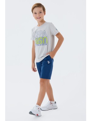 U.s. Polo Assn. Erkek Çocuk Beyaz Bermuda Takım
