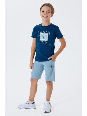 U.s. Polo Assn. Erkek Çocuk Lacivert Bermuda Takım