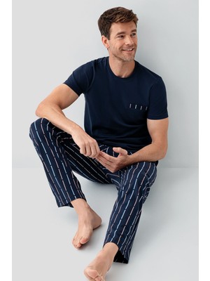 Arnetta Erkek Lacivert Pijama Takım