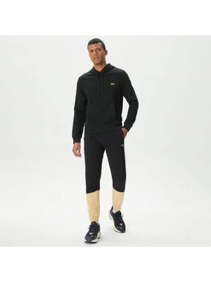 Lacoste Erkek Regular Fit Renk Bloklu Siyah Eşofman Altı