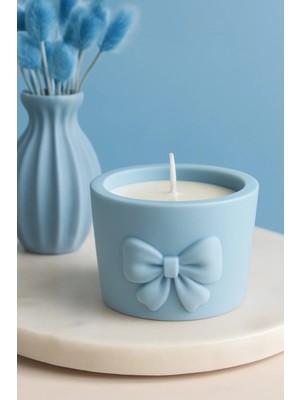 Japon Kiraz Çiçeği Kokulu Beton Mum - Ev Yapımı Dekoratif & Hediyelik Mum