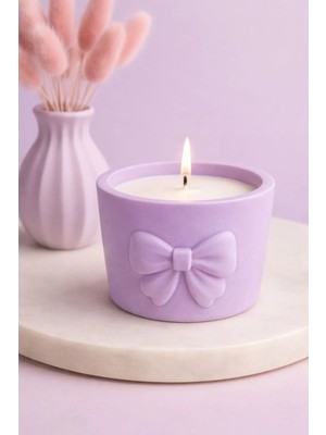 Japon Kiraz Çiçeği Kokulu Beton Mum - Ev Yapımı Dekoratif & Hediyelik Mum