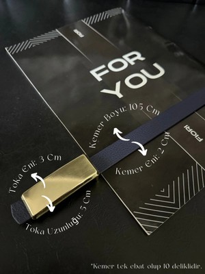 Dikdörtgen Tokalı Ince Kadın Kemeri, Ceket Kemeri, Gömlek Kemeri, Elbise Kemeri