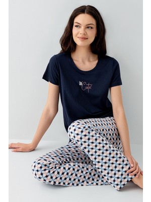 Arnetta Kadın Lacivert Pijama Takım