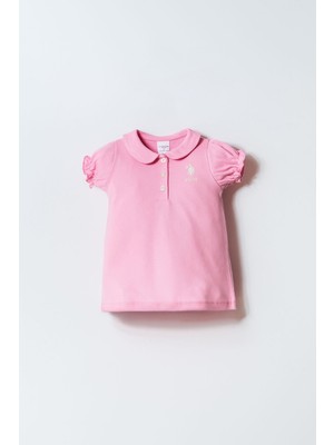 U.s. Polo Assn. Kız Bebek Pembe Elbise