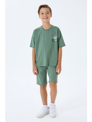 Rolypoly Erkek Çocuk Yeşil Bermuda Takım