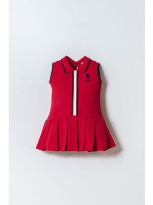 U.s. Polo Assn. Kız Bebek Kırmızı Elbise