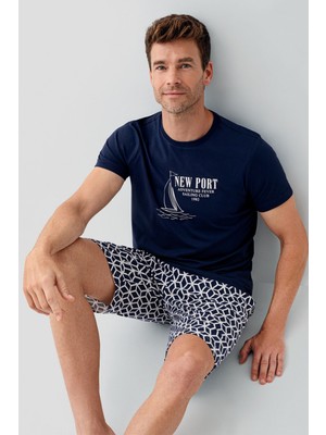 Arnetta Erkek Lacivert Bermuda Takım