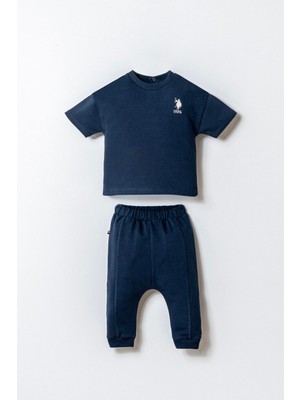 U.S. Polo Assn Erkek Bebek  2 li T-şhirt Takım Lacivert