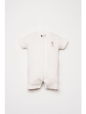 U.s. Polo Assn. Kız Bebek Beyaz Tulum