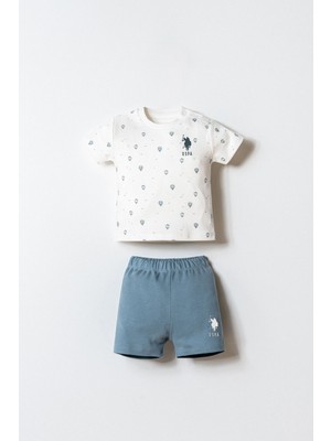 U.s. Polo Assn. Erkek Bebek Beyaz Şort Takım