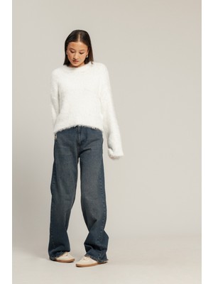 Nisan Triko Bisiklet Yaka Triko Kazak