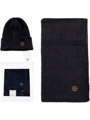 Kadın Bere Atkı Kutulu Ikili Takım