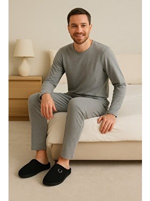 BirrBazaar Kışlık Hafif Fitilli Ev Terlik Siyah Renkli Günlük Kullanım İçin Rahat