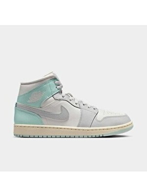 Nike Air Jordan 1 Mid Bred Toe (W) Unisex Spor Ayakkabı