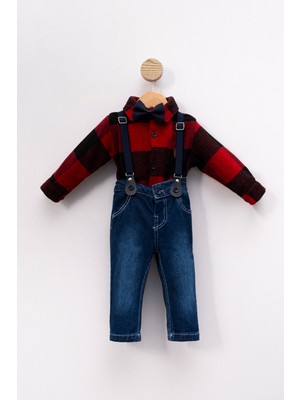 Beren Kids Papyonlu Şık Bebek Alt Üst Takım