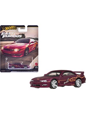 Hot Wheels Fast Furious Nissan 240SX (S14) HNW46 JBL99 Metal Gövde ile Gerçekçi Detaylar