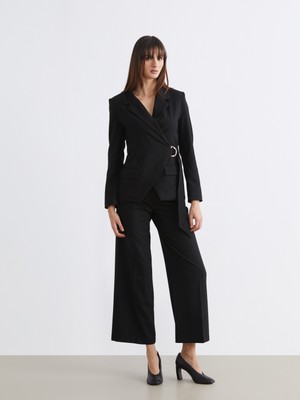 Soulife Yüksek Bel Geniş Paça Kadın Pantolon