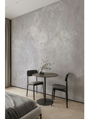 Dreamwall Açık Gri Beton Görünümlü Tekstil Duvar Kağıdı