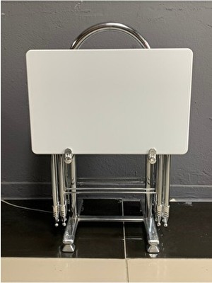 Erk Mobilya (Beyaz Çanta Sehpa) Çanta Zigon, Çanta Sehpa, Mebran Zigon, Mdf Sehpa, Zigon, Sehpa